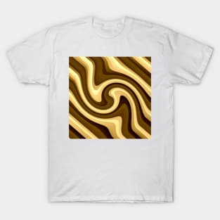 Golden Brown Waves T-Shirt